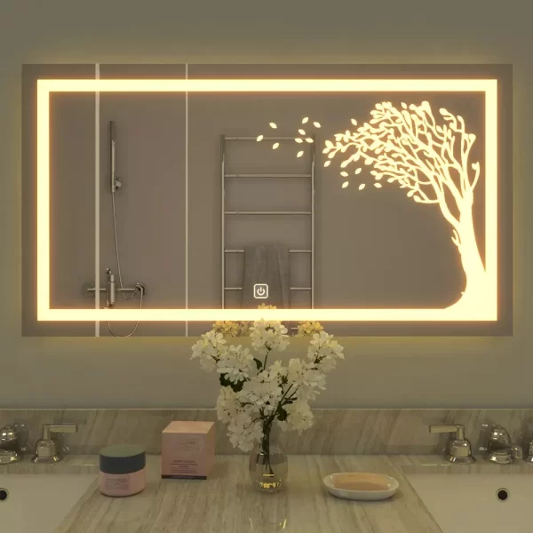 Tree LED Bathroom Mirror